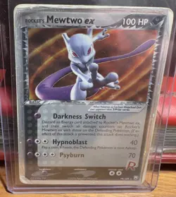 Pokemon TCG Rocket's Mewtwo Ex Team Rocket Returns 99/109 Ultra Rare - Image 2