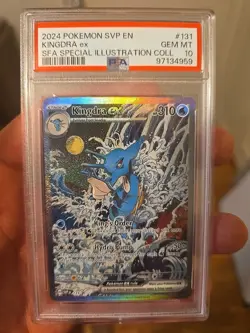 2024 Pokemon SVP en SFA Special Illustration Coll #131 Kingdra EX, PSA 10 Gem MT - Image 1