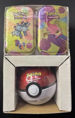 Pokemon TCG Sam’s Exclusive 3 Pack Tin (x2 151 Mini Tins & 1x Poke Ball Tin - Image 1