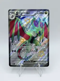 Noivern ex 220/091 SV: Paldean Fates Shiny Ultra Rare Holo EX 260HP Pokemon TCG - Image 1