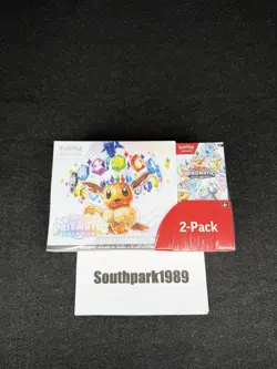 Pokemon Prismatic Evolutions 2 Pack Costco Bundle Factory Sealed New IN HAND 🔥 - Image 1