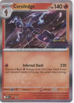Ceruledge Pokemon Phantasmal Flames Staff Promo #014 - Image 1