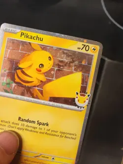 Pikachu 051 /162 SWIRL Stamped 2026 Pokemon Day 30th Anniversary Promo Cosmos - Image 2