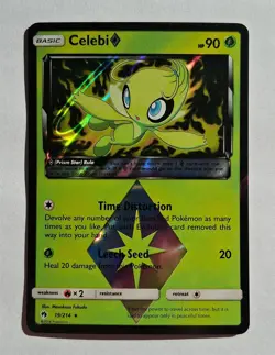 Pokemon - Celebi (Prism Star) - Lost Thunder 19/214 - Holo Rare - NM - Image 1