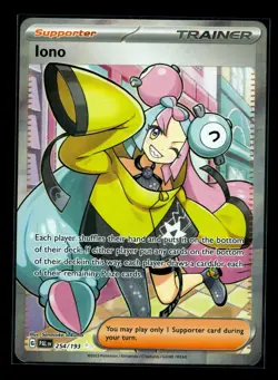 Pokemon TCG Iono 254/193 Sv02: Paldea Evolved Ultra Rare Holo NM - Image 1