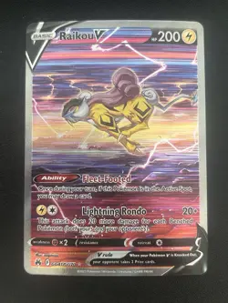 Raikou V GG41/GG70 Crown Zenith: Galarian Gallery Holo Pokemon TCG NM - Image 1