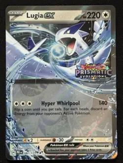 Lugia ex 082/131 (Prismatic Evolutions Stamped) Holo Pokemon TCG NM - Image 1