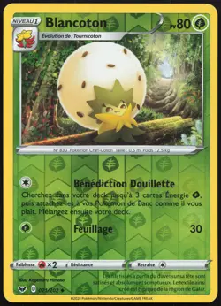 Carte Pokemon Blancoton 021/202 Reverse Epee et Bouclier Francais - Image 1