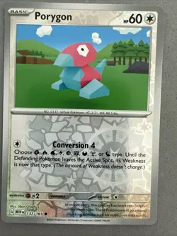Pokemon TCG * Scarlet & Violet 151 * 137/165 Porygon C * REVERSE HOLO * NM - Image 1