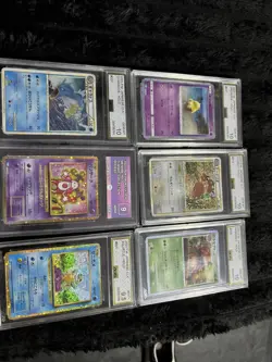 Pokemon Slab bundle x6 classic collection 9.5 10 squirtle not psa - Image 1
