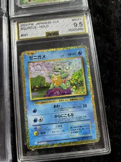 Pokemon Slab bundle x6 classic collection 9.5 10 squirtle not psa - Image 2