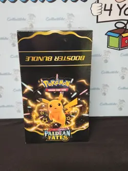 Pokemon Scarlet And Violet Paldean Fates 10 Booster Bundle Display Box Sealed - Image 1