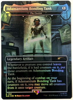 MTG Adamantium Bonding Tank - The Ozolith RAINBOW FOIL Secret Lair x Marvel 1741 - Image 1