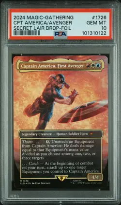 Magic the Gathering Secret Lair x Marvel Foil Graded PSA - Image 2