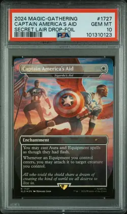 Magic the Gathering Secret Lair x Marvel Foil Graded PSA - Image 4