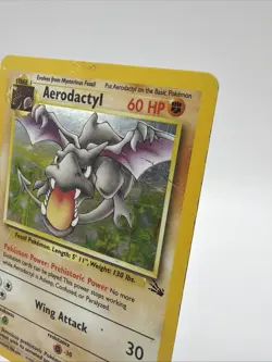 Aerodactyl 1/62 Fossil Unlimited Set Pokemon TCG Holo MP - HP - Image 2