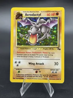 Aerodactyl - 1/62 a Fossil Unlimited - Holo Rare - WOTC - LP - Pokemon TCG - Image 1