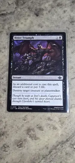 Bitter Triumph The Lost Caverns of Ixalan Regular Uncommon Instant MTG NM - Image 1