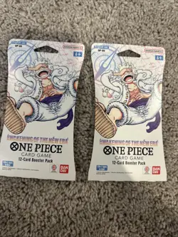 One Piece OP-05 Awakening of the New Era English Sleeved BLISTER Packs Lot Of 2 - Image 1