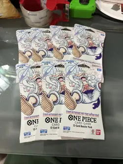 One Piece OP-05 Awakening of the New Era English Sleeved BLISTER Packs Lot Of 7 - Image 1
