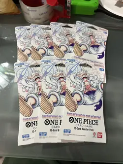 One Piece OP-05 Awakening of the New Era English Sleeved BLISTER Packs Lot Of 7 - Image 2
