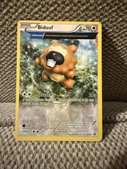 Bidoof (Alpha) 117/160 XY-Primal Clash Regular Pokemon Card - Image 1
