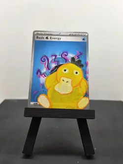 Psyduck FANART TCG Pokemon Card ACEO Art Card Custom Card - Image 1