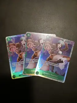 X3 One Piece Card Game TCG Jewelry Bonney OP07-026 SR M/NM Condition - Image 1