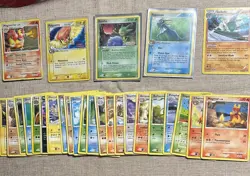 36 Vintage 2007 Pokemon Trading Cards- 4 Hollows Included- Comes in Tin - Image 1
