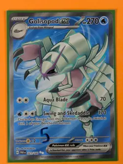 Golisopod ex - 221/182 - Full Art Secret Rare Paradox Rift - Pokemon Card - NM - Image 3