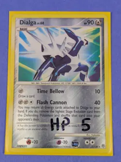 Dialga - 1/130 - Holo Rare Reverse Holo Diamond & Pearl - Pokemon Card - HP - Image 3