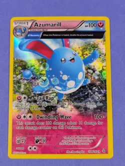 Azumarill - 104/160 - Holo Rare Primal Clash - Pokemon Card - DMG - Image 1