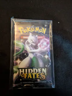 Pokemon Trading Card Game Sun & Moon Hidden Fates Booster Pack Mewtwo Art 609411429020 - Image 1