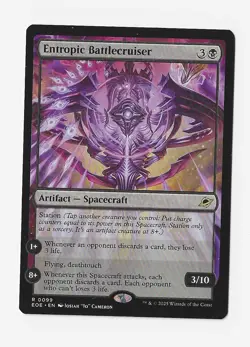 Magic the Gathering, EOE, Rare, Entropic Battlecruiser, Artifact Spacecraft - Image 1