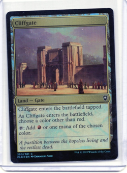 Cliffgate 350 Foil Baldur's Gate MTG Magic Commander LP - Image 1