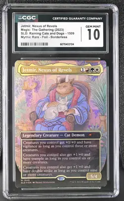 JETMIR, NEXUS OF REVELS Secret Lair Foil Cats & Dogs CGC 10 MTG [Nostalgium] - Image 1