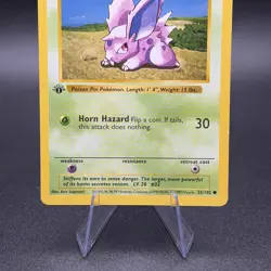 Pokemon Nidoran M 055/102 First Edition Base Set (Shadowless) Regular - Image 3