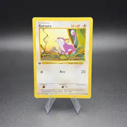 Pokemon Rattata 061/102 First Edition Base Set (Shadowless) Regular - Image 1