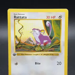 Pokemon Rattata 061/102 First Edition Base Set (Shadowless) Regular - Image 2