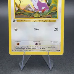 Pokemon Rattata 061/102 First Edition Base Set (Shadowless) Regular - Image 3