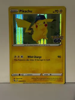Pikachu (28) Holo 028/078 Pokemon GO NM Pokemon Fast Ship - Image 1