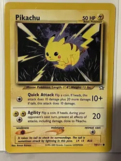 Pikachu 70/111 Neo Genesis NM Pokemon Fast Shipping - Image 1