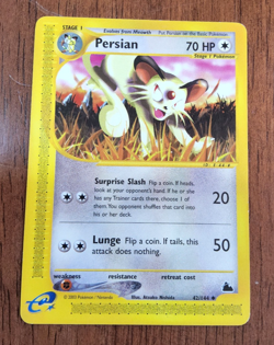 Pokemon TCG Persian Skyridge e-card series 42/144 uncommon 2003 NM - Image 1