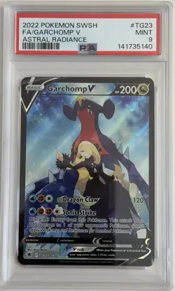 Pokemon Garchomp V TG23/TG30 Astral Radiance 2022 SWSH - PSA MINT 9 - Image 1