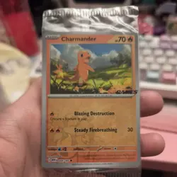 Pokemon TCG - S&V 151 - 004/165 Charmander - EB Games Stamped Promo - SEALED - Image 1