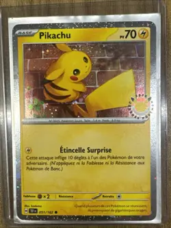 CARTE POKEMON PIKACHU 051/162 HOLO PROMO 30 ANS FR - Image 1