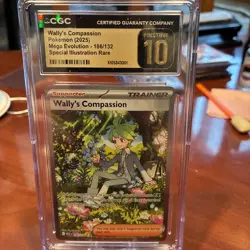 Wallys Compassion Pokemon Mega Evolutions #186/132 SIR CGC 10 Pristine - Image 1