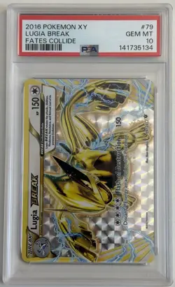 PSA 10 Lugia Break 79/124 Fates Collide Pokemon NEW CERT! - Image 1