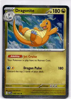 Pokemon SV: Scarlet & Violet 151 #149/165 Dragonite Cosmos Holo Promo - Image 1