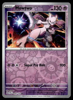 Mewtwo Reverse Holo 059/142 SV07: Stellar Crown Pokemon - Image 1